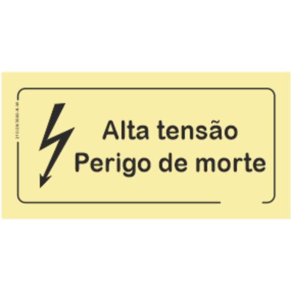 Perigo - "Alta tensão - perigo de morte"
