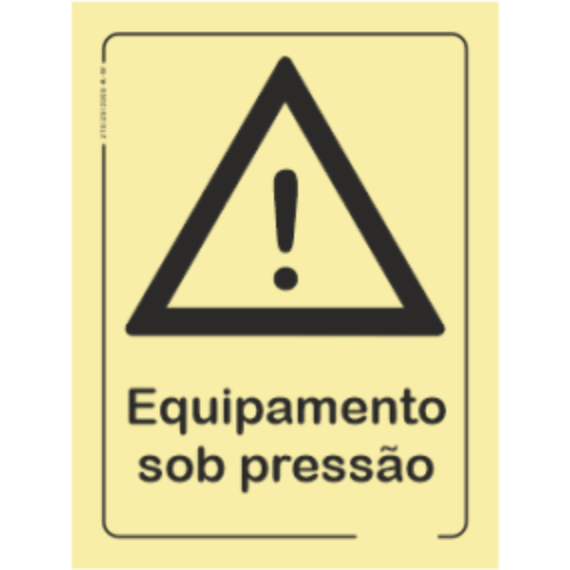 Perigo - "Equipamento sob pressão"