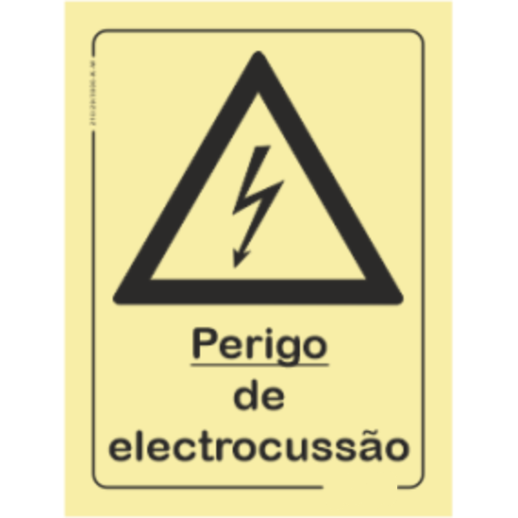 Perigo - "Perigo de eletrocussão"