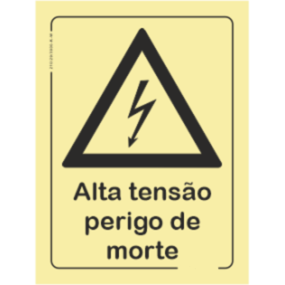 Perigo - "Alta tensão perigo de morte"