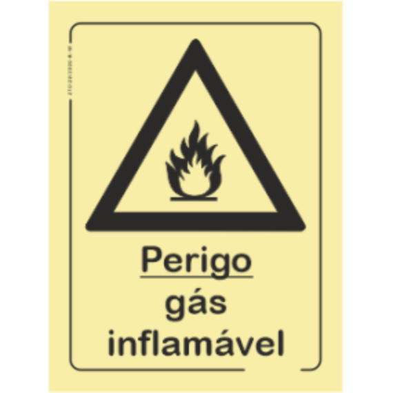 Perigo - "Perigo gás inflamável"