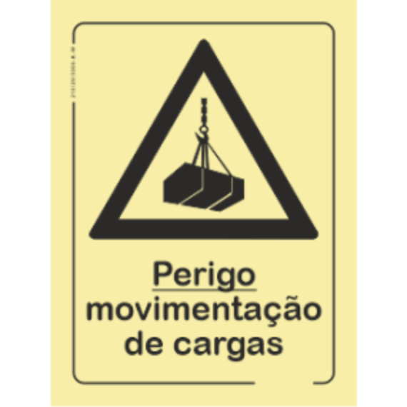 Perigo - "Perigo movimentação de cargas"