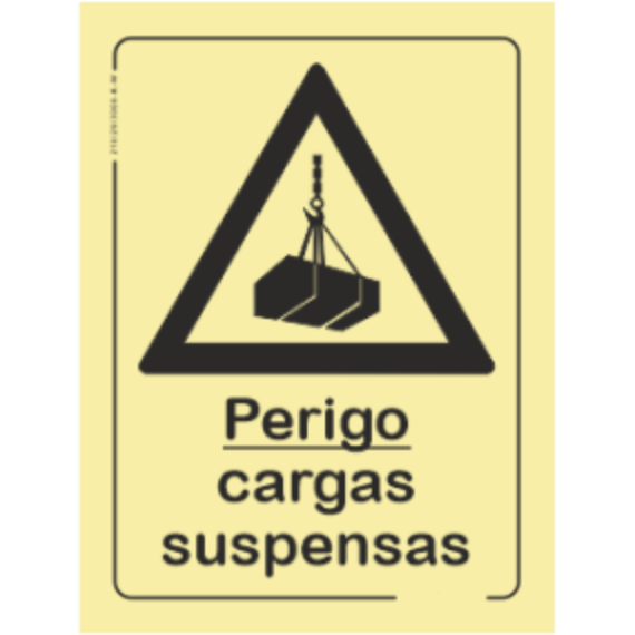 Perigo - "Perigo cargas suspensas"