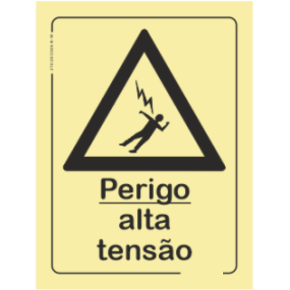 Perigo - "Perigo alta tensão"