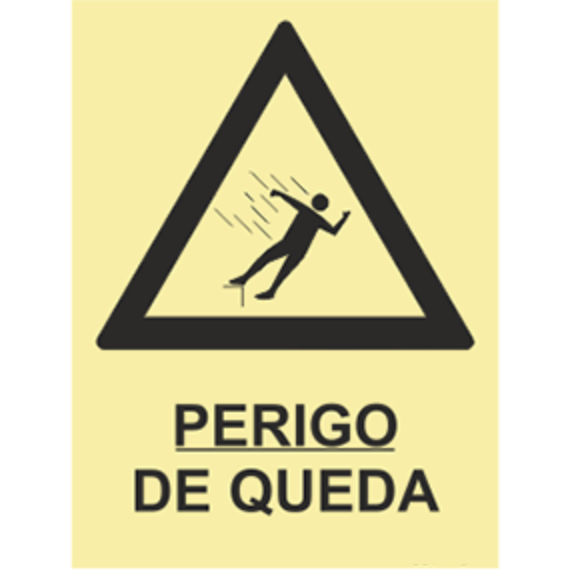 Perigo - "Perigo de queda"