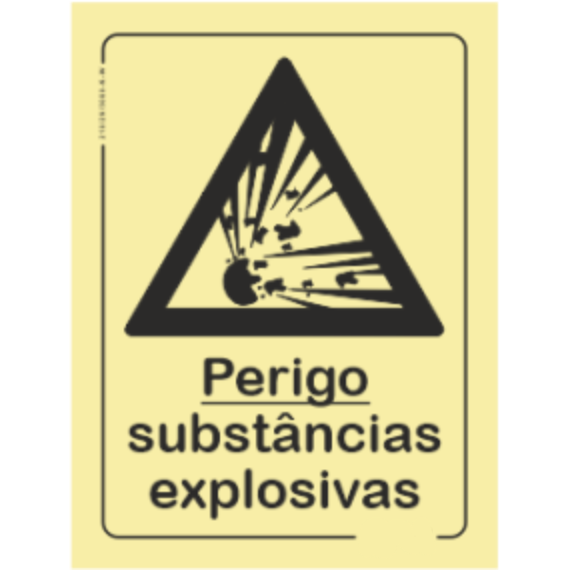Perigo - "Perigo substâncias explosivas"