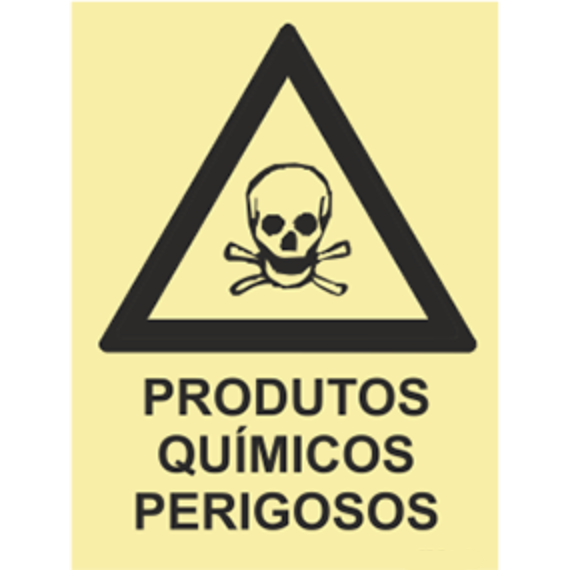 Perigo - "Produtos químicos perigosos"