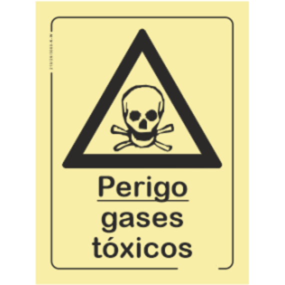 Perigo - "Perigo gases tóxicos"