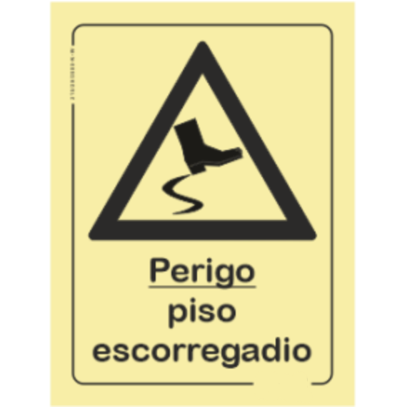 Perigo - "Perigo piso escorregadio"