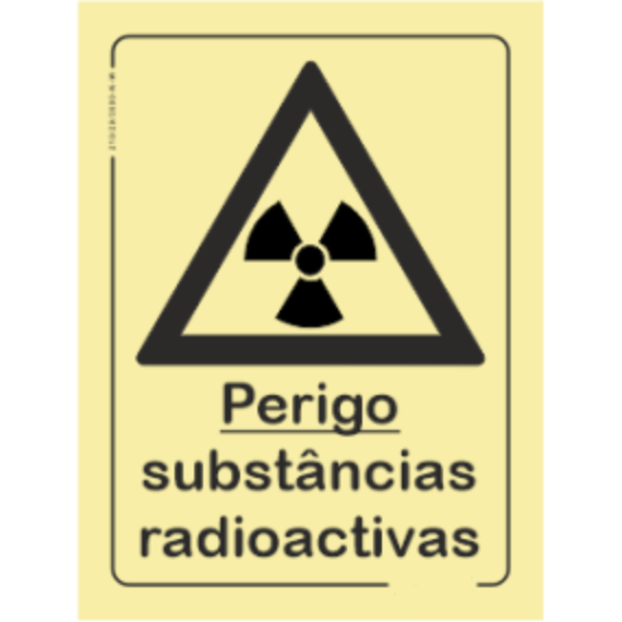 Perigo - "Perigo substânias radioativas"