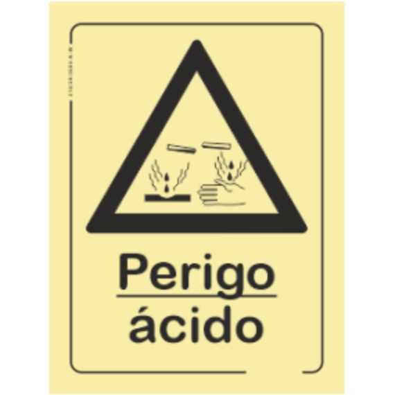 Perigo - "Perigo ácido"