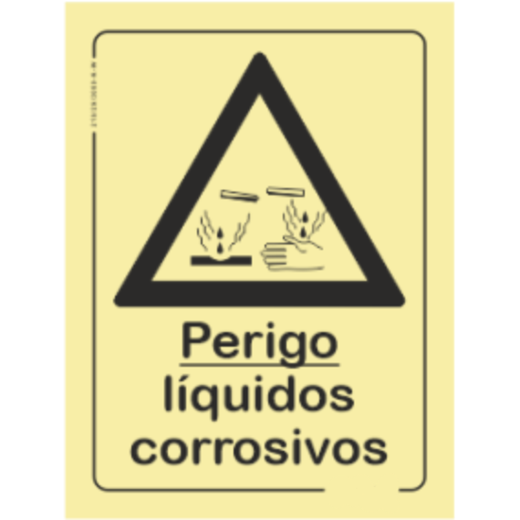 Perigo - "Perigo liquidos corrosivos"