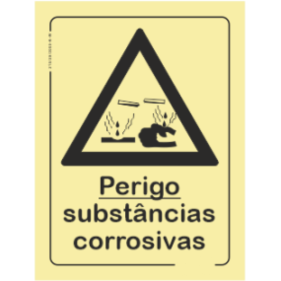 Perigo - "Perigo substânias corrosivas"
