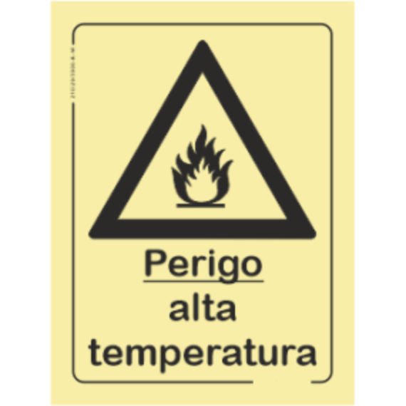 Perigo - "Perigo alta temperatura"