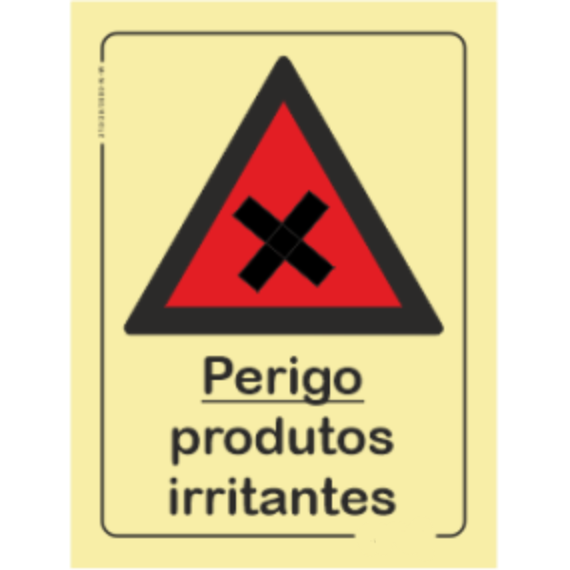 Perigo - "Perigo produtos irritantes"