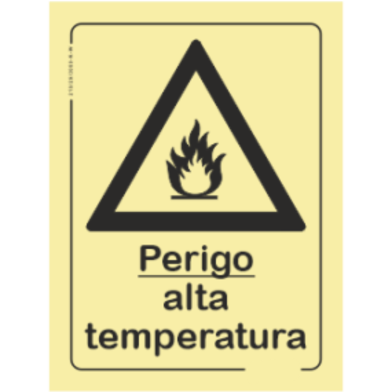 Perigo - "Perigo alta temperatura"