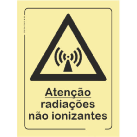 Perigo - "Perigo radiações não ionizantes"