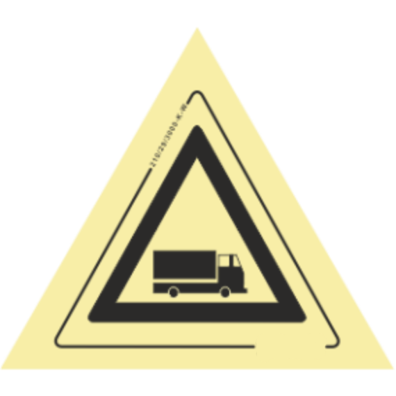 Perigo - Perigo circulação de camiões