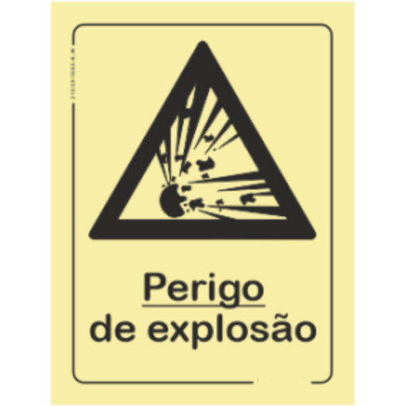 Perigo - "Perigo de explosão"
