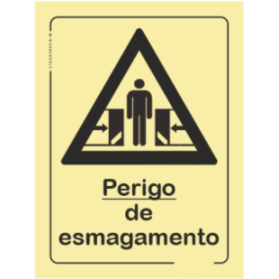 Perigo - "Perigo de esmagamento"