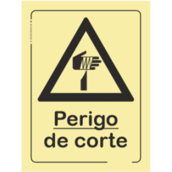Perigo - "Perigo de corte"