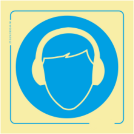 Obrigação - Obrigatório usar auriculares de proteção