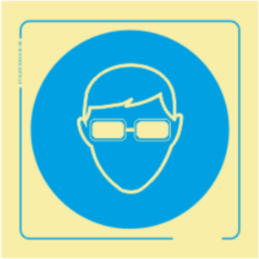 Obrigação - Obrigatório usar óculos de proteção