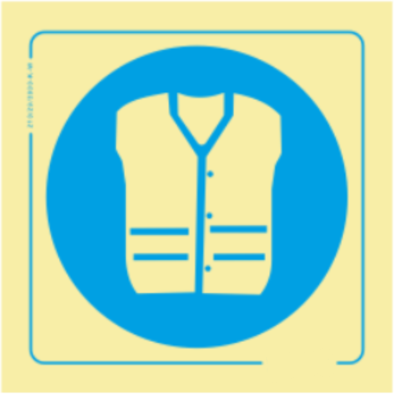 Obrigação - Obrigatório usar colete de proteção