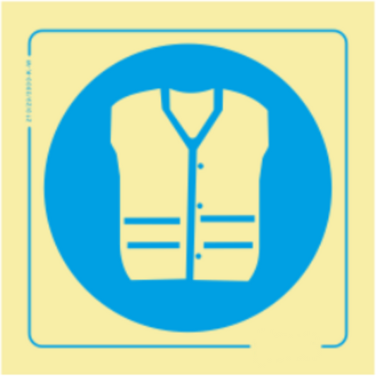 Obrigação - Obrigatório usar colete de proteção