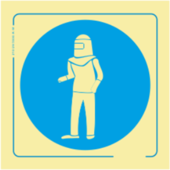 Obrigação - Obrigatório usar fato de proteção