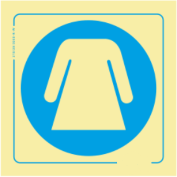 Obrigação - Obrigatório usar bata de proteção