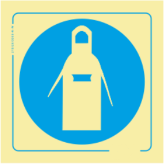 Obrigação - Obrigatório usar avental de proteção