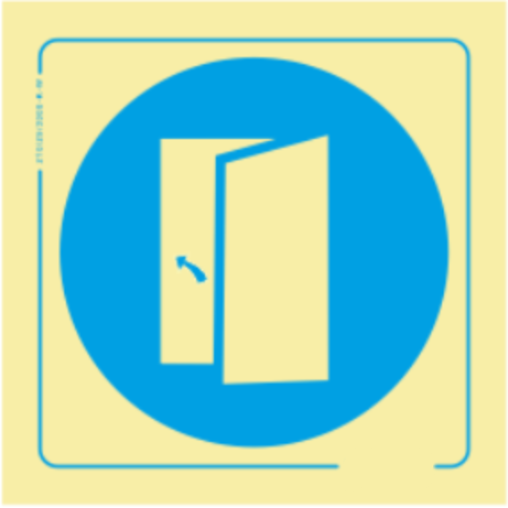 Obrigação - Obrigatório manter a porta fechada