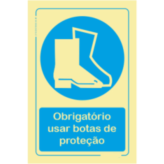 Obrigatório - "Obrigatório usar botas de proteção"
