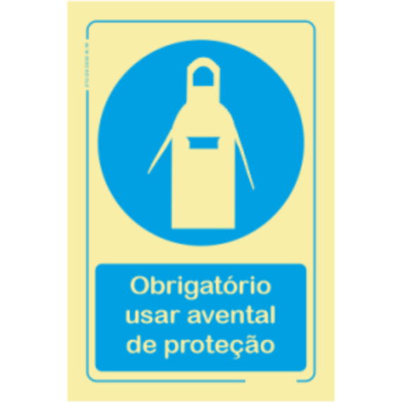 Obrigatório - "Obrigatório usar avental de proteção"