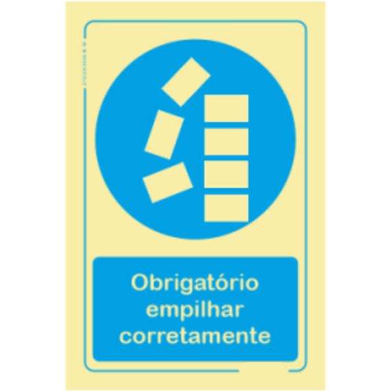 Obrigatório - "Obrigatório empilhar corretamente"