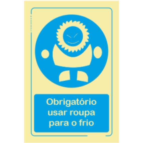 Obrigatório - "Obrigatório usar roupa para o frio"