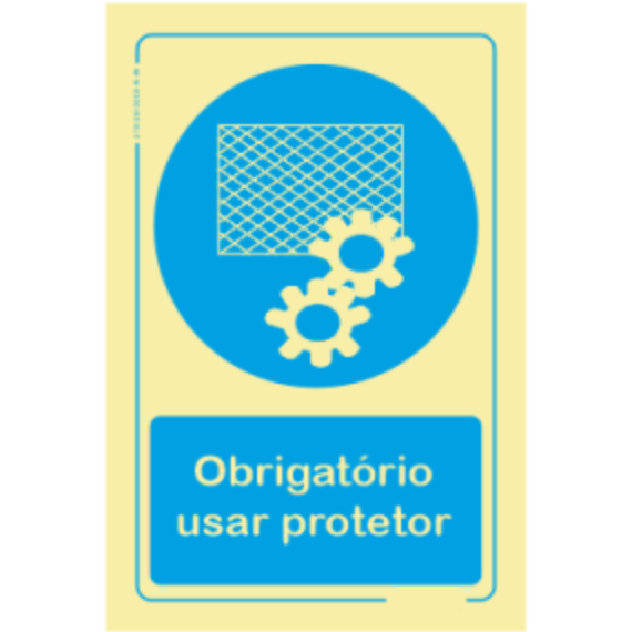 Obrigatório - "Obrigatório usar protetor"