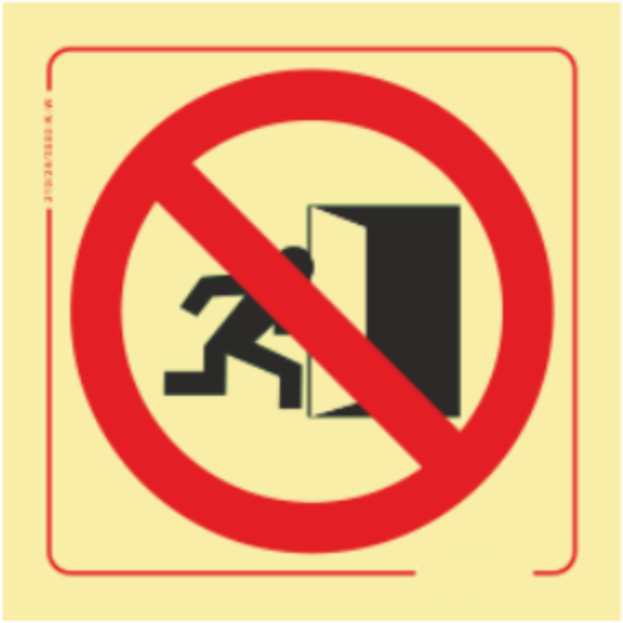 Proibição - Proibida a passagem em caso de emergência