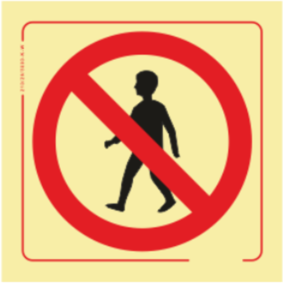 Proibição - Proibida a entrada a pessoas estranhas ao serviço