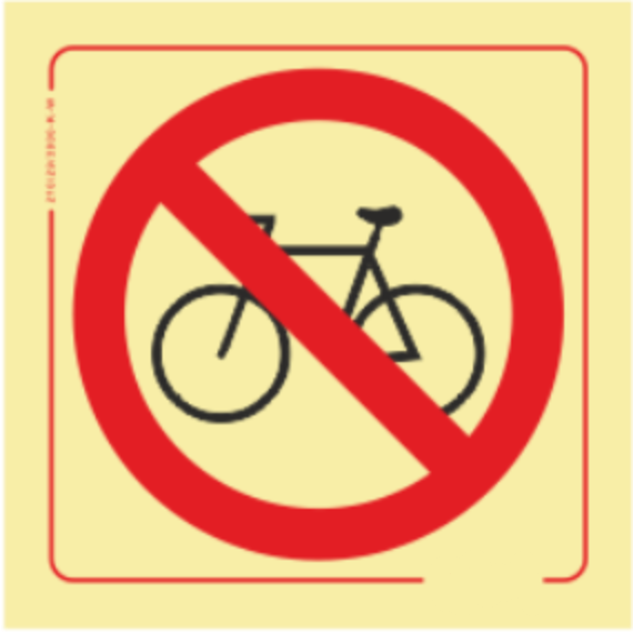Proibição - Proibida a circulação em bicicletas