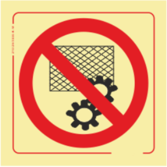 Proibição - Proibido mexer no dispositivo de segurança