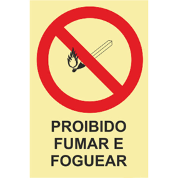 Proibição - "Proibido fumar e foguear"