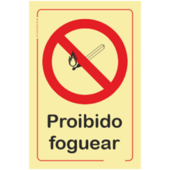 Proibição - "Proibido foguear"