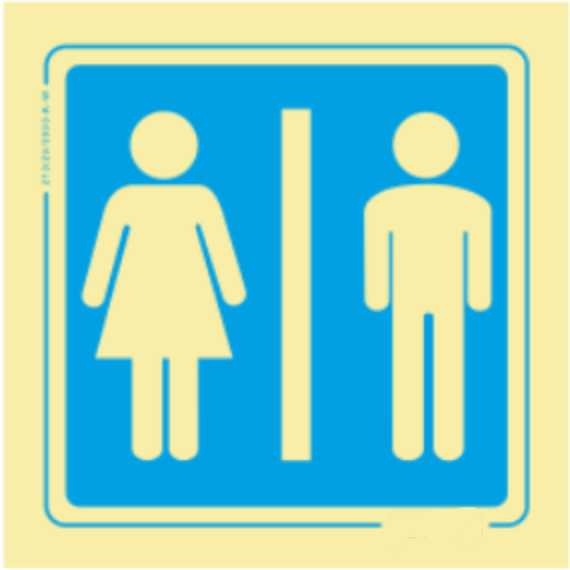 Informação - WC feminino | masculino