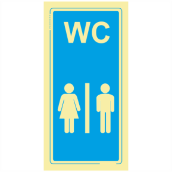 Informação - "WC" feminino | masculino
