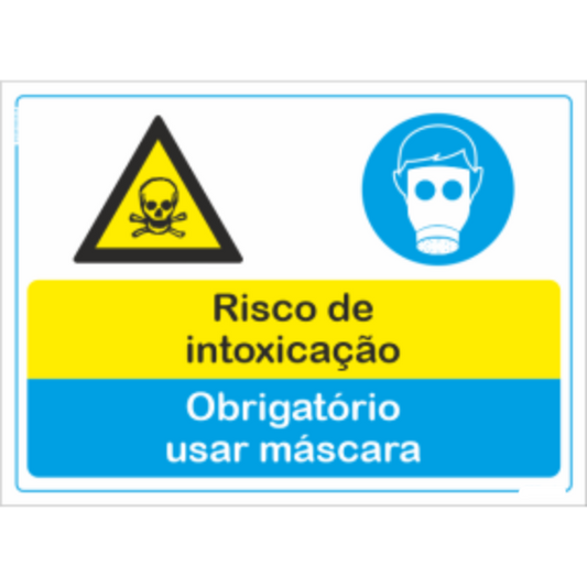 Compostos - "Risco de intoxicação" "Obrigatório usar máscara"