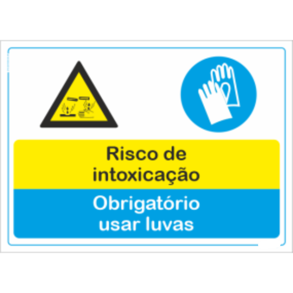 Compostos - "Risco de intoxicação" "Obrigatório usar luvas"