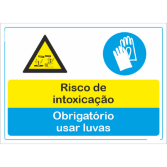 Compostos - "Risco de intoxicação" "Obrigatório usar luvas"