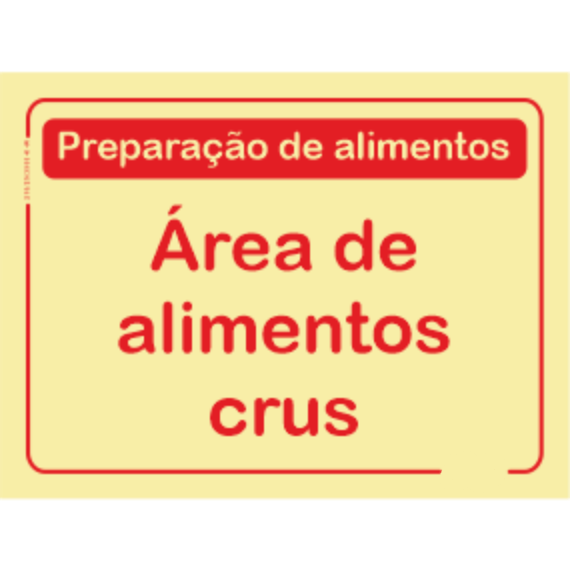 Qualidade - "Àrea de alimentos crus"